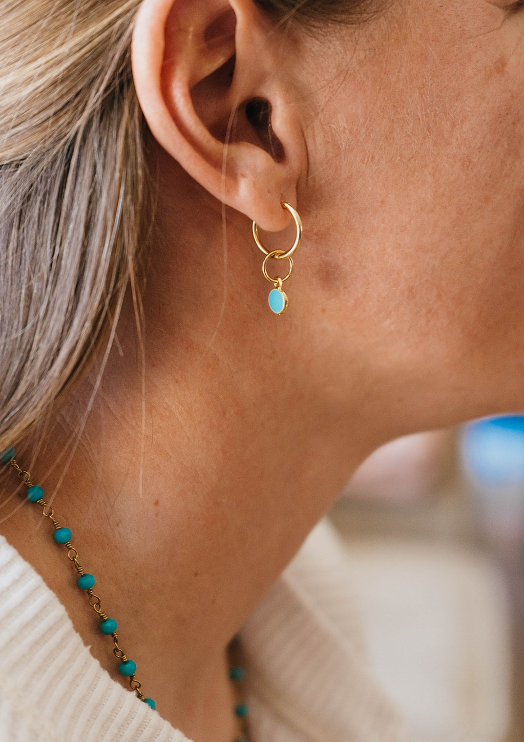 Regal In Turquoise Earrings