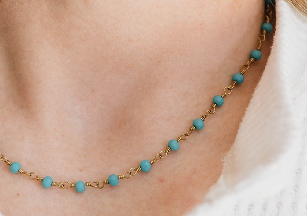 Regal In Turquoise Necklace